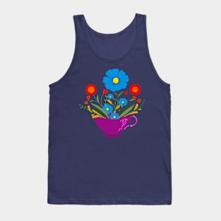 Teacup filled with gorgeous flowers Tank Top
